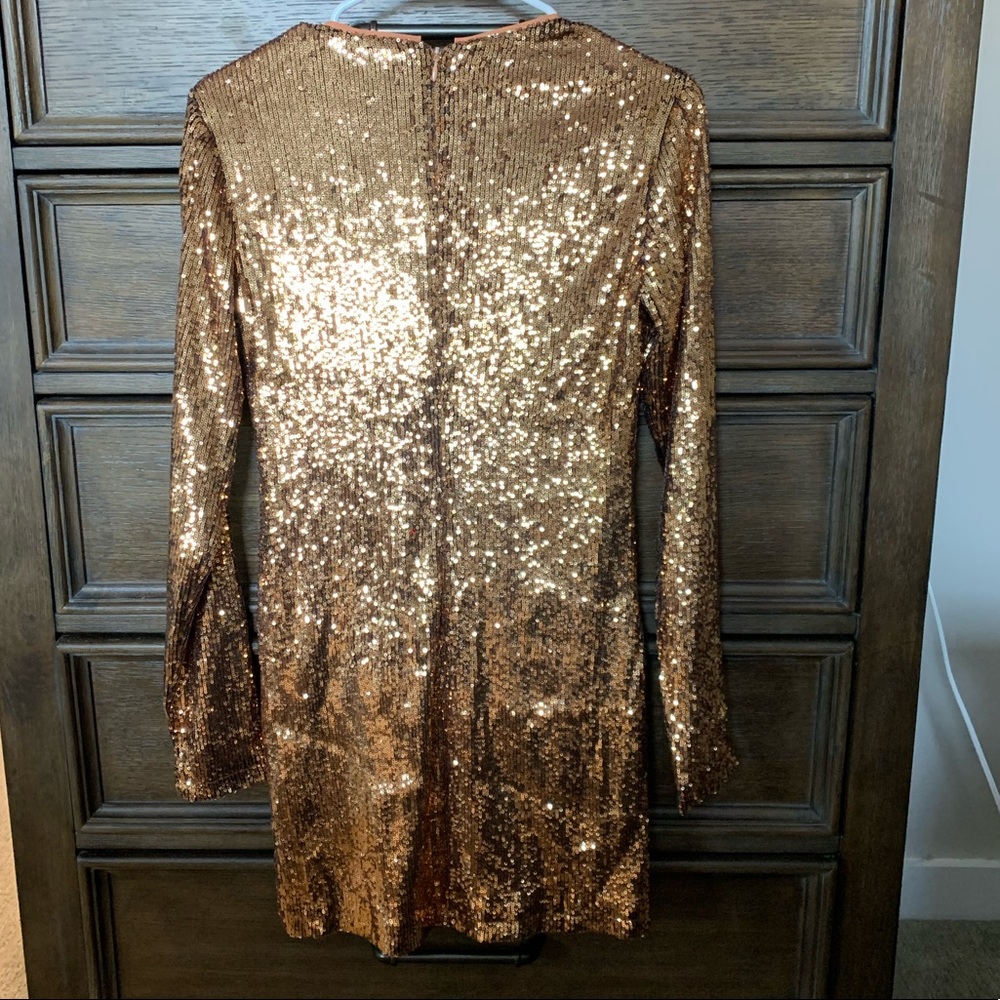 Bronze sparkle ale by Alessandra New Year’s Eve dress s - Picture 5 of 5